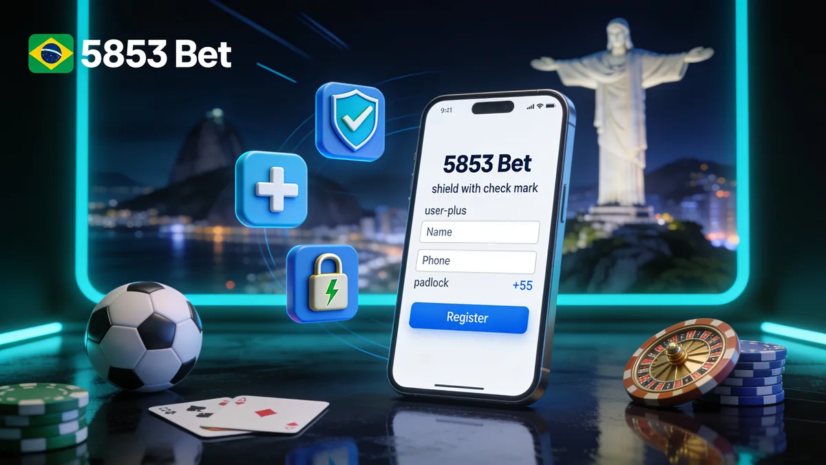 5853 bet no Brasil — Como se cadastrar na 5853 bet?